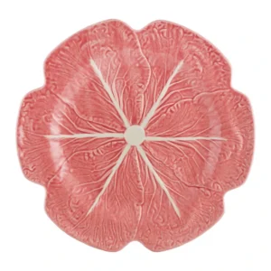 Vista Alegre Bordallo Pinheiro Cabbage Pink Charger Plate
