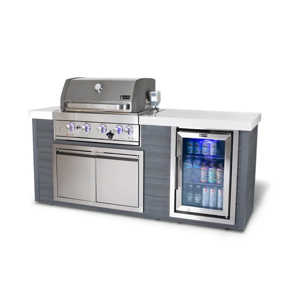 Mont Alpi 4-Burner Artwood Island - Stainless Steel