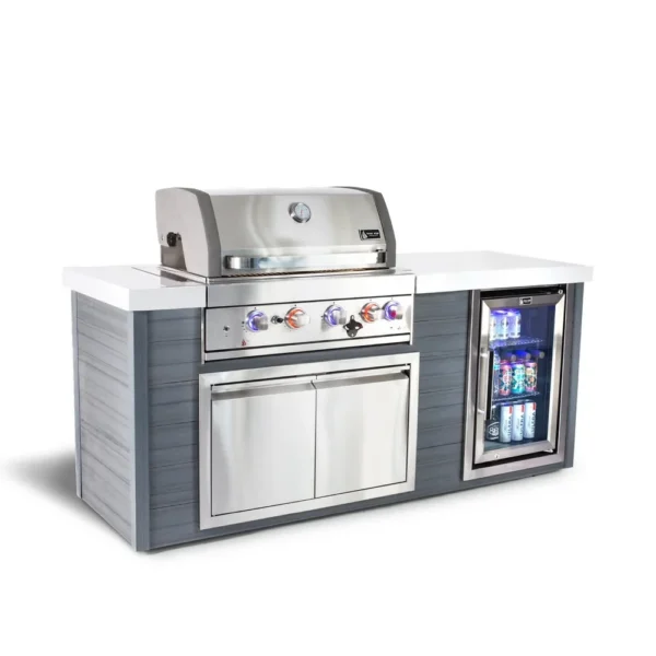 Mont Alpi 4-Burner Artwood Island - Stainless Steel