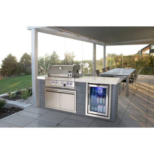 Mont Alpi 4-Burner Artwood Island - Stainless Steel