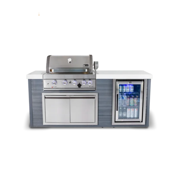 Mont Alpi 4-Burner Artwood Island - Stainless Steel