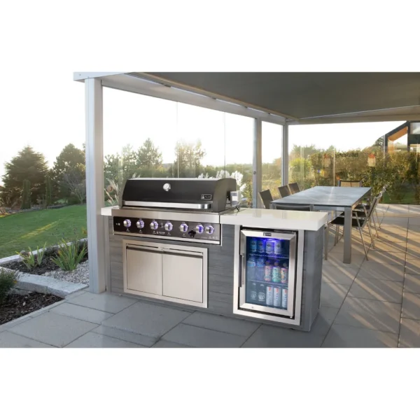 Mont Alpi 6-Burner Artwood Island - Black Stainless Steel