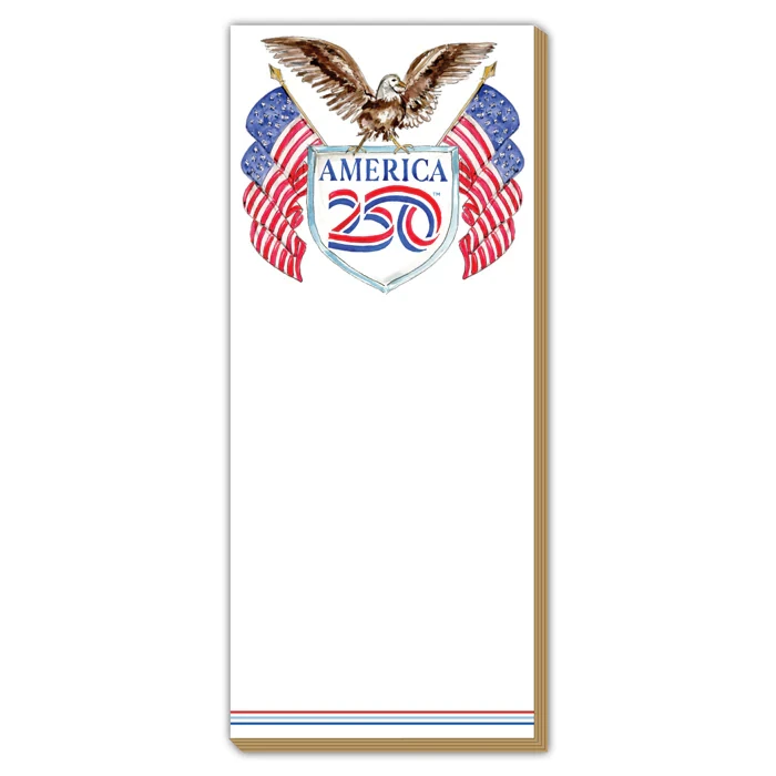 Rosanne Beck America 250 Logo with Bald Eagle and Flags Luxe Skinny Pad