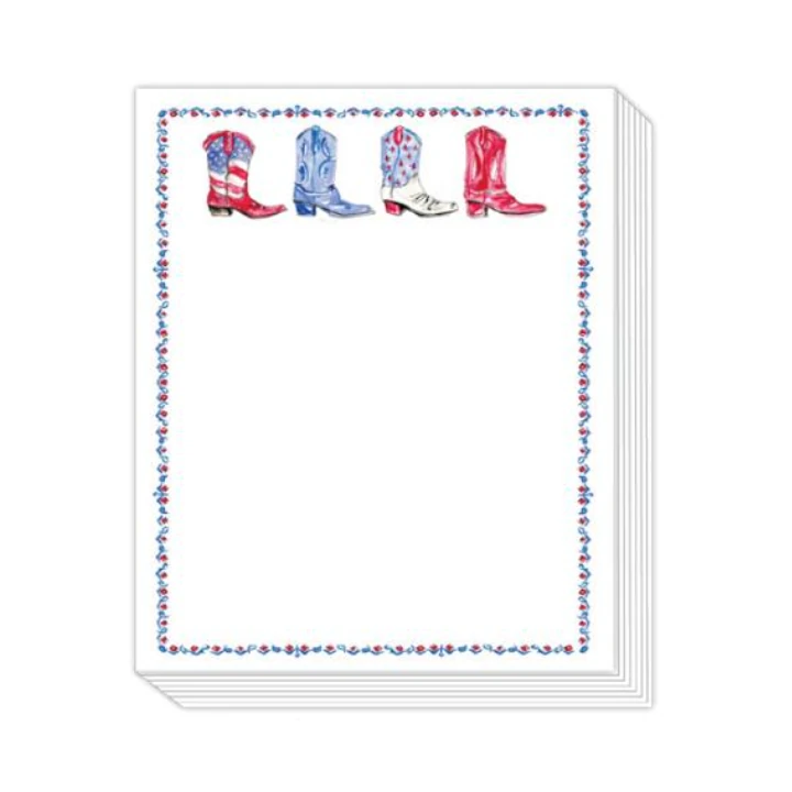 Rosanne Beck Patriotic Boots Short Stack Pad, 50 Sheets