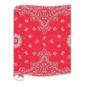 Rosanne Beck Red Bandana Paper Table Runner