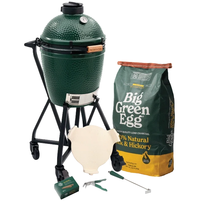 Big Green Egg Medium Grill in IntEGGrated Nest+Handler Package