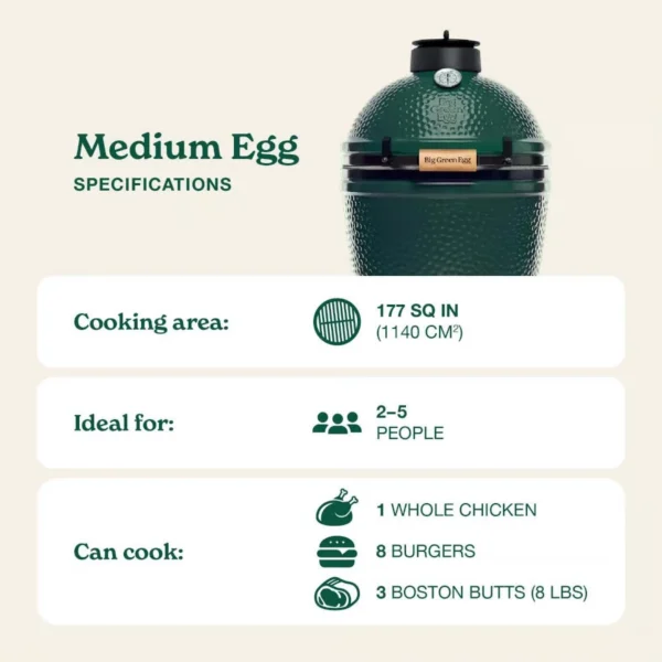 Big Green Egg Medium IntEGGrated Nest+Handler Package