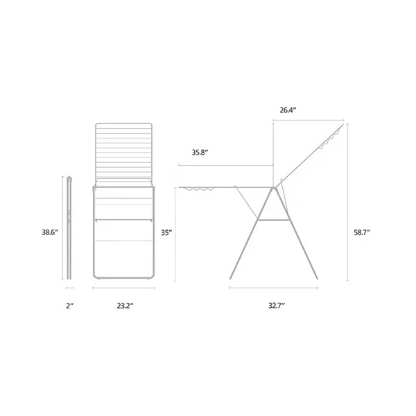 Brabantia Hangon Drying Rack - White