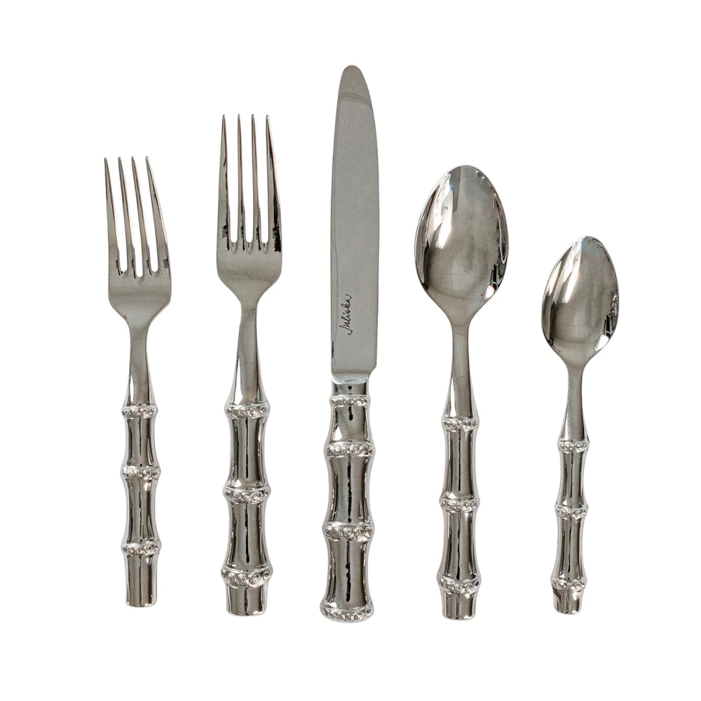 Juliska Bamboo 5Pc Polished Place Setting Set Juliska Bamboo 5Pc Polished Place Setting Set