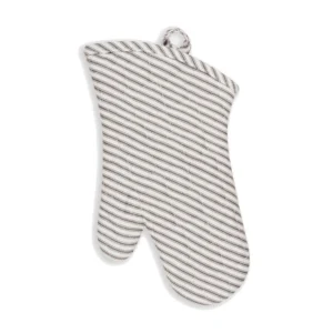 KAF Metro Stripe Oven Mitt - Pewter