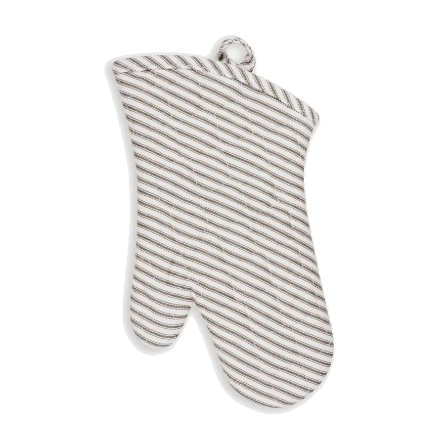 KAF Metro Stripe Oven Mitt - Pewter