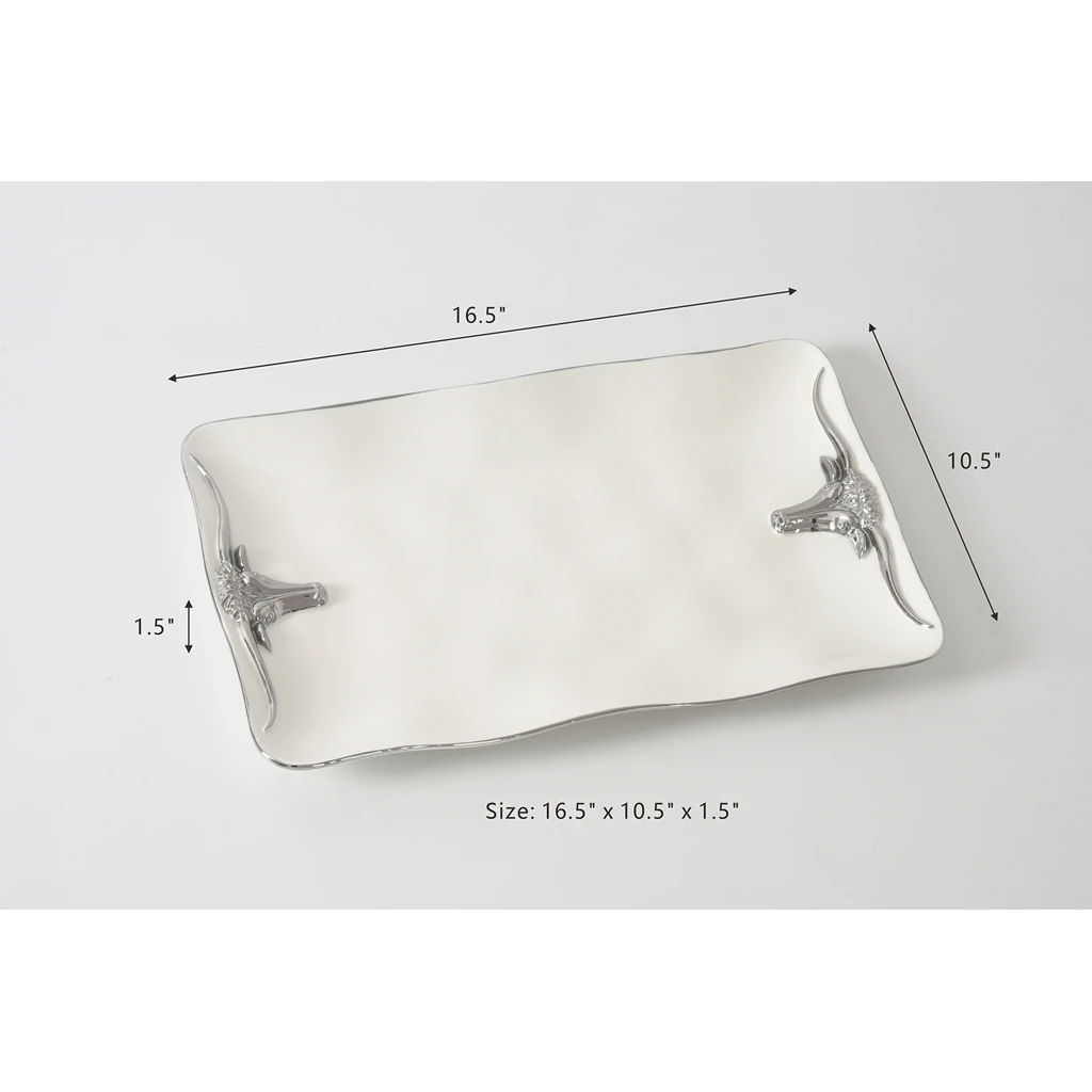 Pampa Bay Longhorn Rectangular Platter
