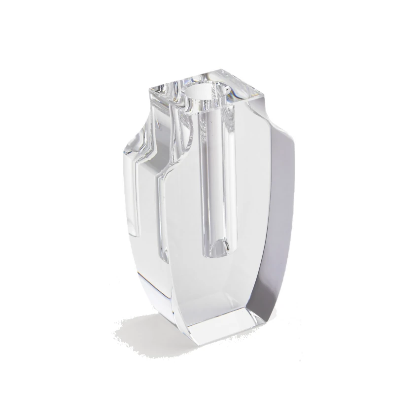 Tizo Designs - Crystal Glass Vase Urn, Mini Narrow