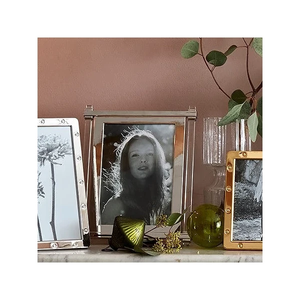 Addison Ross Acrylic & Silver Pillar Photo Frame