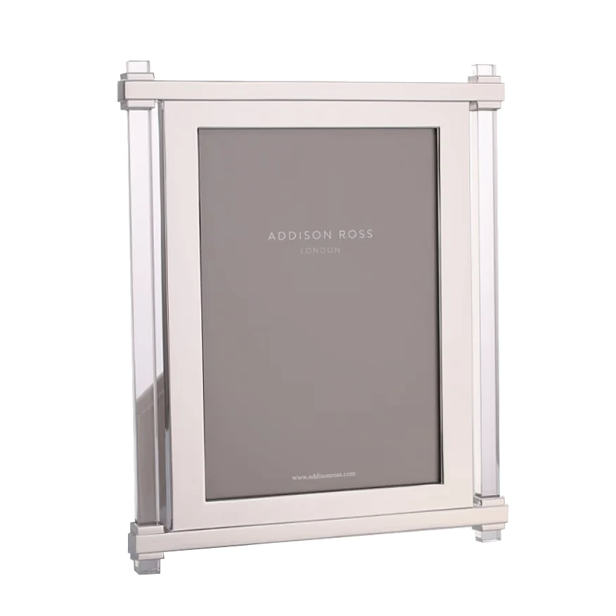 Addison Ross Acrylic & Silver Pillar Photo Frame Addison Ross Acrylic & Silver Pillar Photo Frame