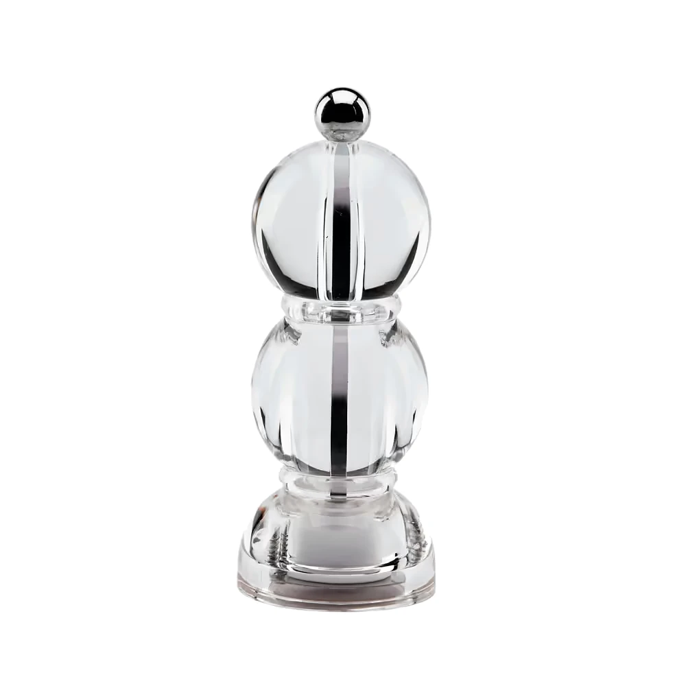 Addison Ross Clear Icy Mini Bob Salt or Pepper Mill