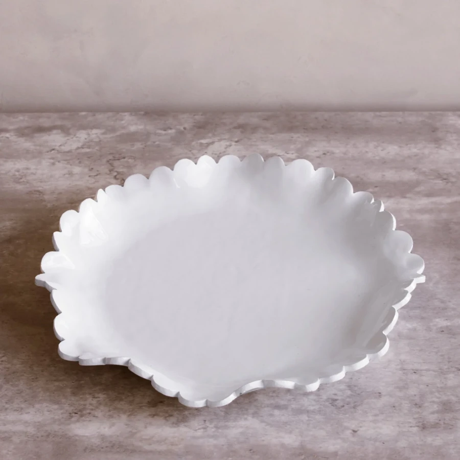 Beatriz Ball Vida Colette Large Round Platter - White