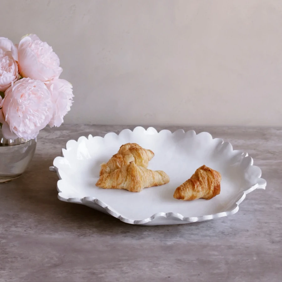 Beatriz Ball Vida Colette Large Round Platter - White