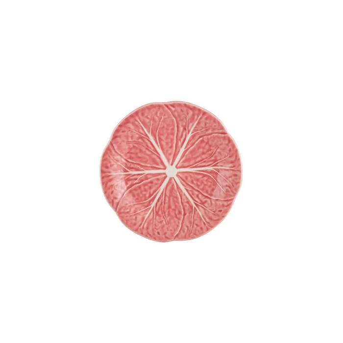 Bordallo Pinheiro Cabbage Pink Fruit Plate