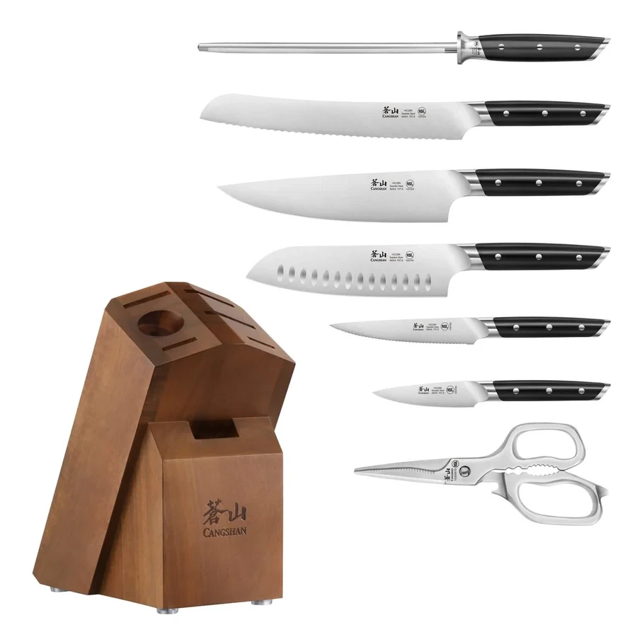 Cangshan AKKA Series 8-Piece Knife Block Set
