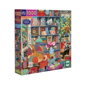 EeBoo English Cottage Library 1000 Piece Puzzle