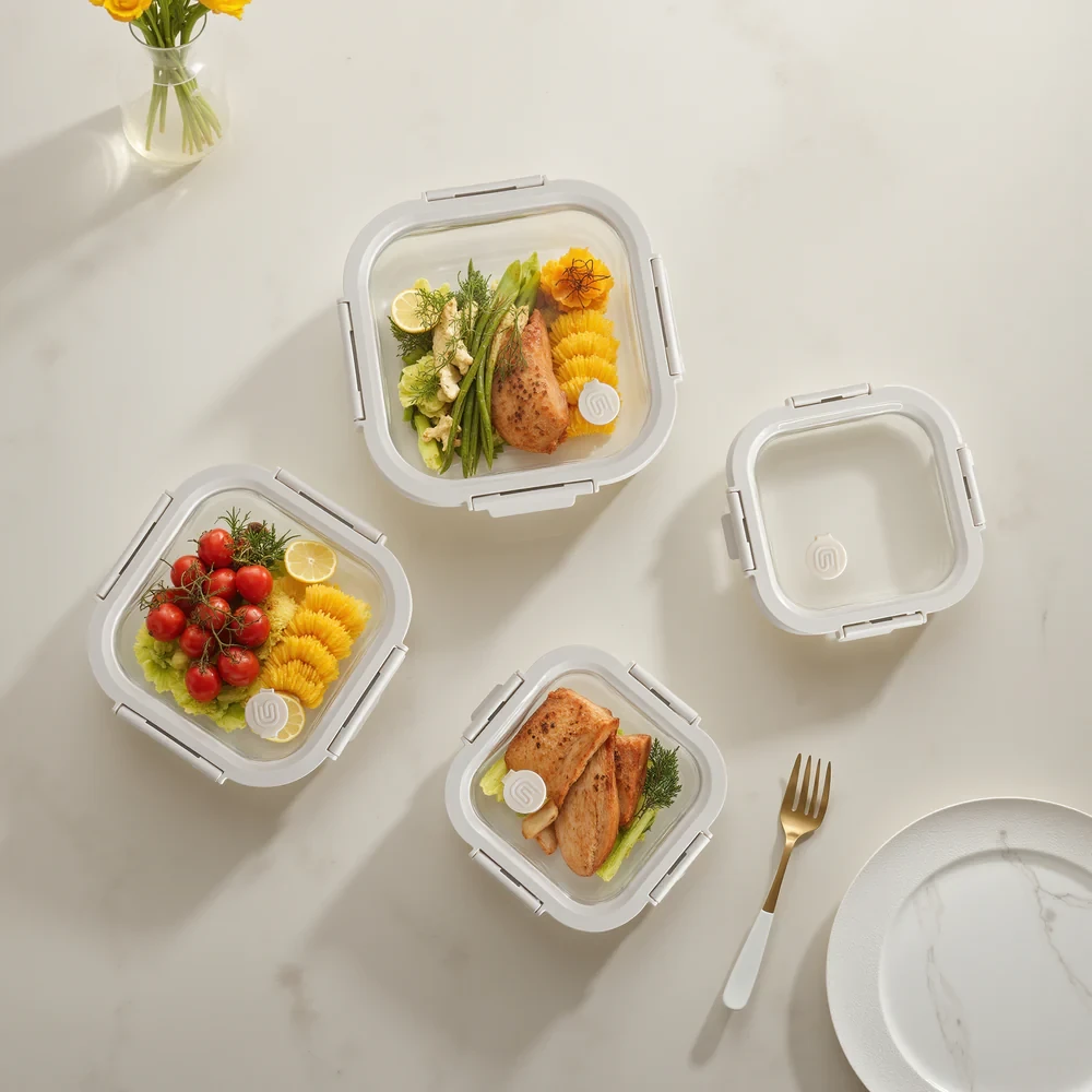 Genicook Square Glass Container Set