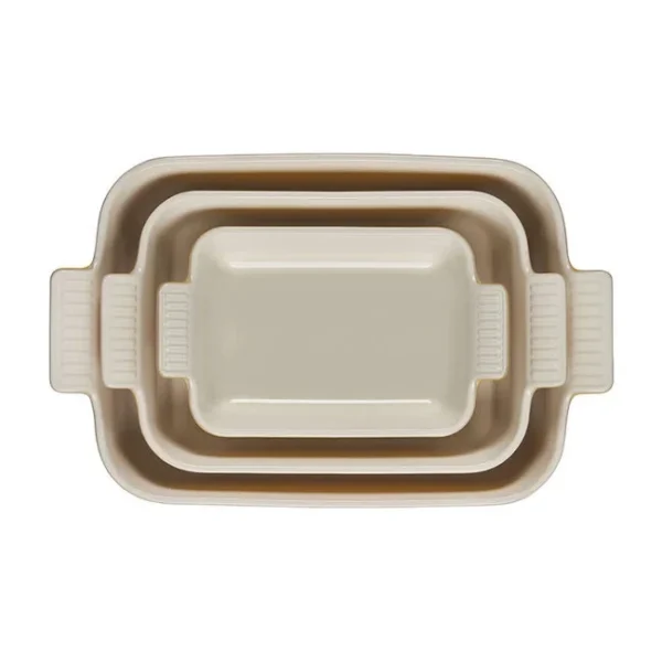 Le Creuset Heritage 3-Piece Rectangular Baking Dish Set - Nectar
