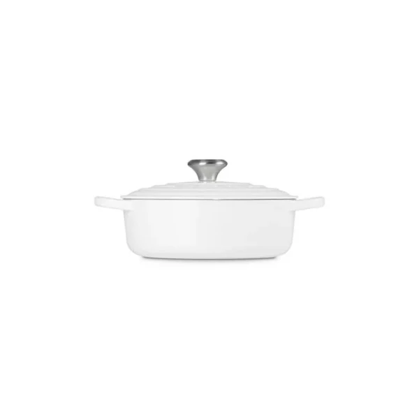 Le Creuset Signature Round Wide Oven - White