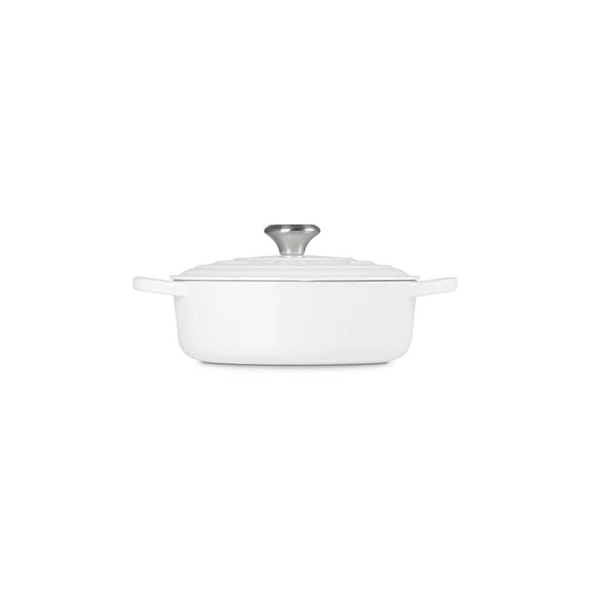 Le Creuset Signature Round Wide Oven - White