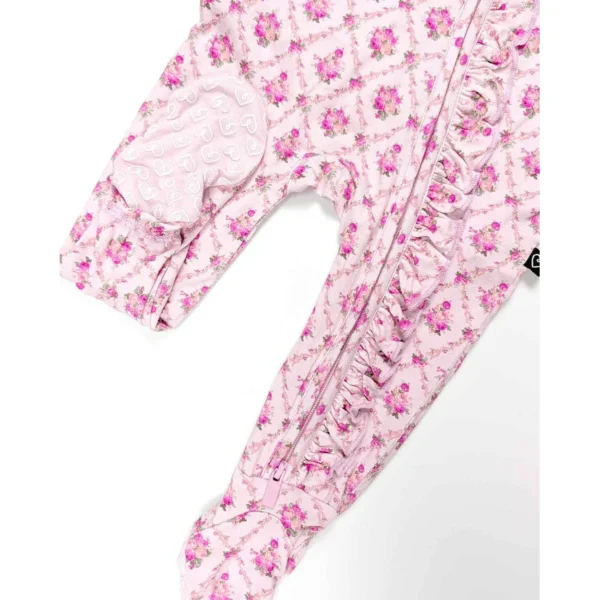 Lev Baby Caroline Ruffled Zippered Footie