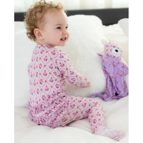 Lev Baby Caroline Ruffled Zippered Footie