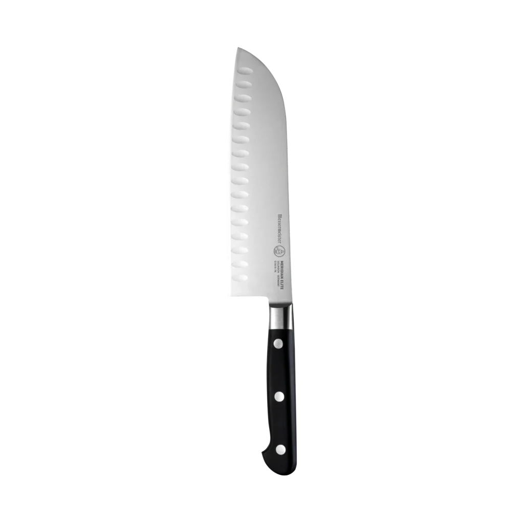 Messermeister Meridian Elite Kullens Santoku Knife - 7" Messermeister Meridian Elite Kullens Santoku Knife - 7"