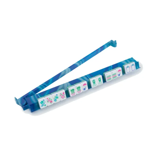 Oh My Mahjong Blue Lace Agate Rack and Pusher Set