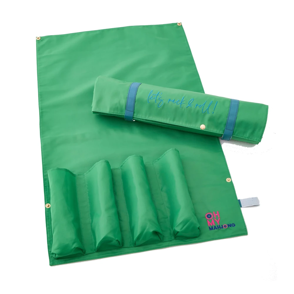 Oh My Mahjong Let's Rack & Roll Bag - Kelly Green
