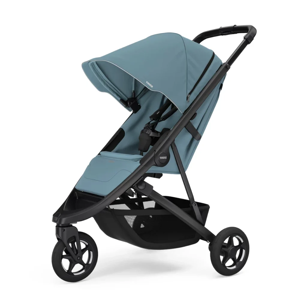 Thule Spring 2 Compact All-Terrain Stroller - Mid Blue/Black Thule Spring 2 Compact All-Terrain Stroller - Mid Blue/Black