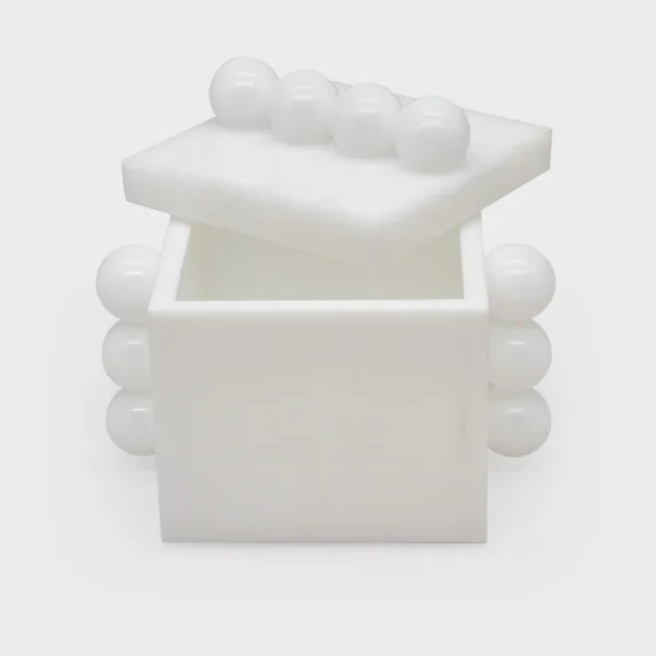Tizo Acrylic White Balls Box