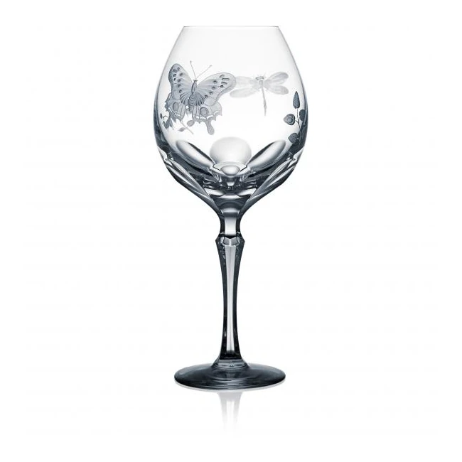 Varga Springtime Clear Burgundy Red Wine Goblet