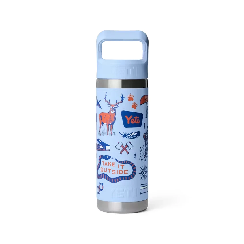 Yeti Rambler 18oz Water Bottle with Color-Matched Straw Cap - Big Sky Summer Camp