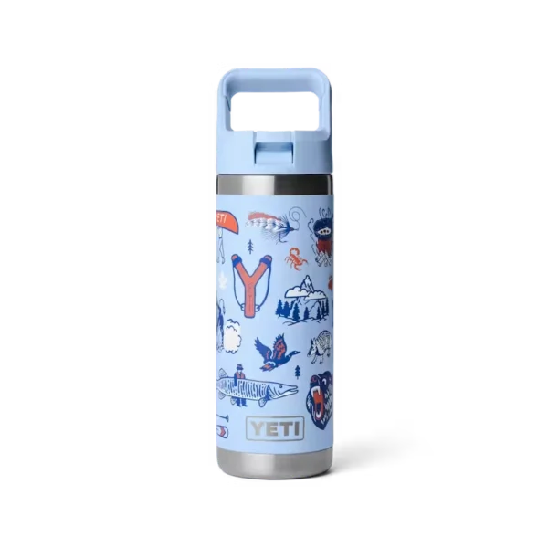 Yeti Rambler 18oz Water Bottle with Color-Matched Straw Cap - Big Sky Summer Camp