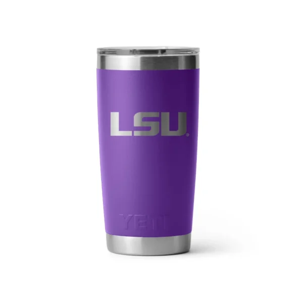 Yeti Rambler 20oz Tumbler with MagSlider Lid - LSU Tigers - Purple