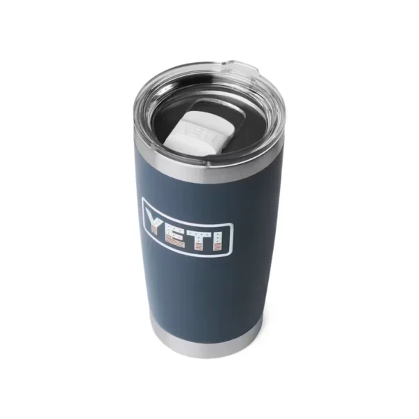 Yeti Rambler 20oz Tumbler with MagSlider Lid - Navy Badge