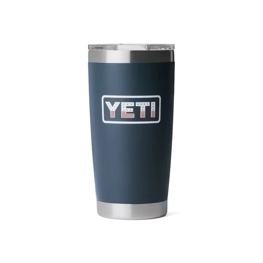 Yeti Rambler 20oz Tumbler with MagSlider Lid - Navy Badge Yeti Rambler 20oz Tumbler with MagSlider Lid - Navy Badge