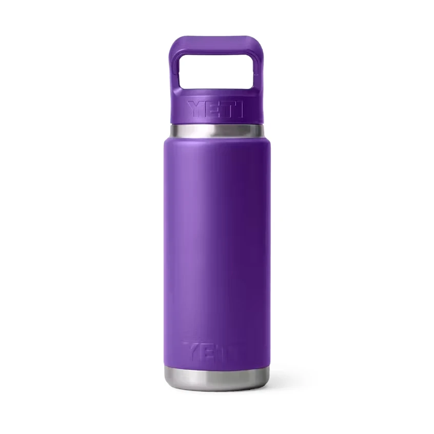 Yeti Rambler 26oz Bottle with Color Matched Straw Cap - Pace Purple
