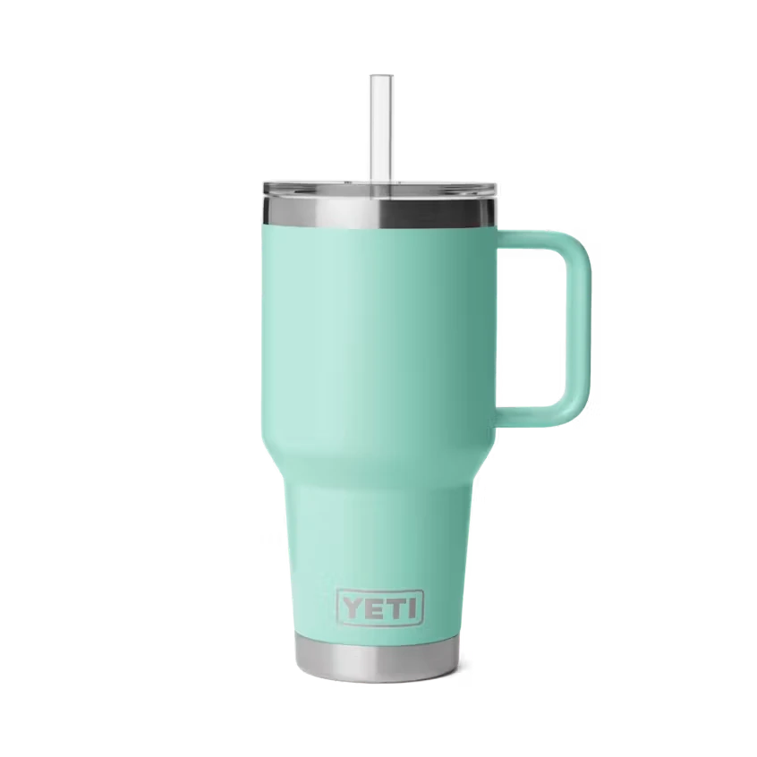Yeti Rambler 35oz Mug with Straw Lid - Seafoam