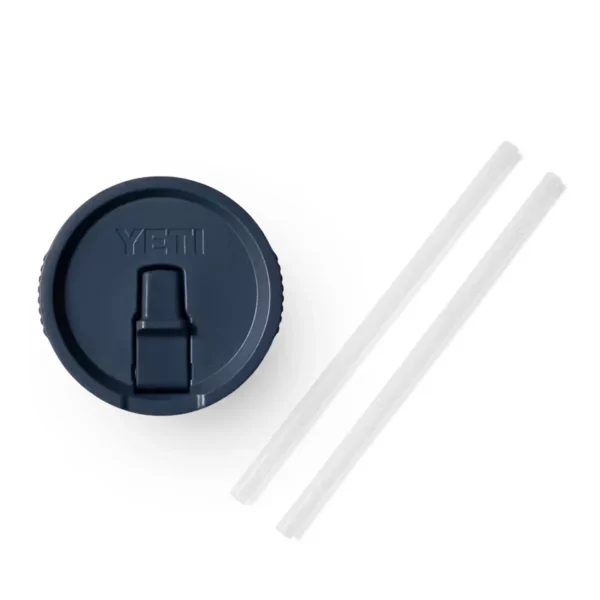 Yeti Rambler Large Travel Straw Mug Lid - Navy