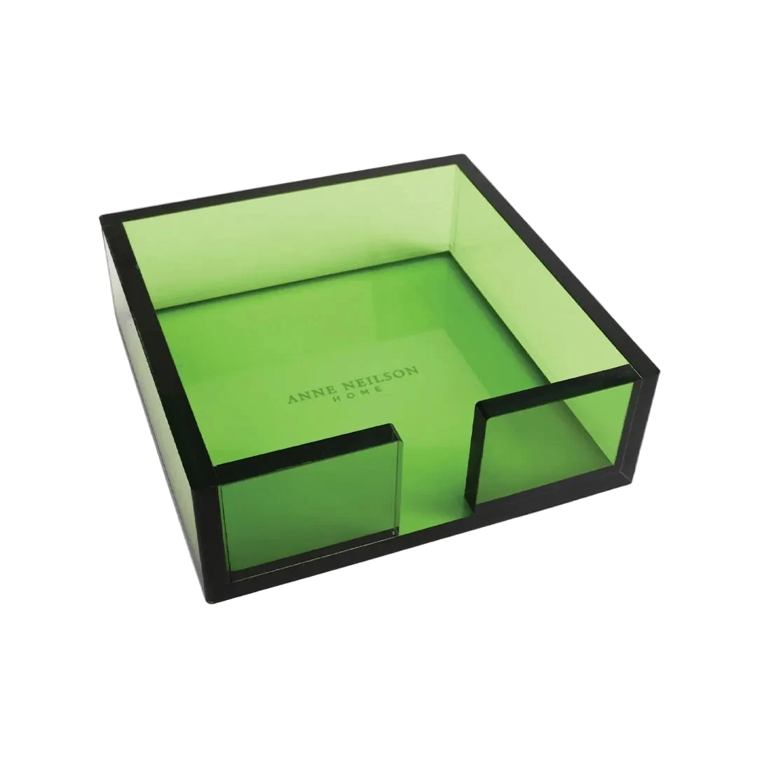 Anne Neilson Green Acrylic Cocktail Napkin Tray