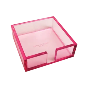 Anne Neilson Pink Acrylic Cocktail Napkin Tray