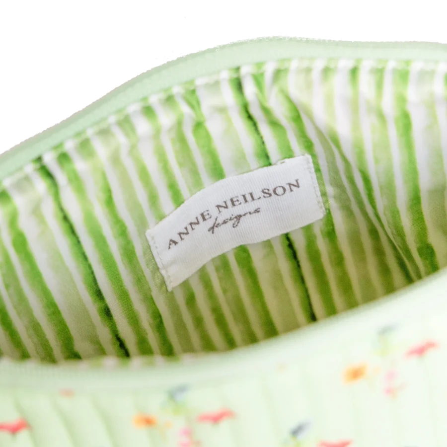 Anne Neilson Large Green Multi Cosmetic Bag