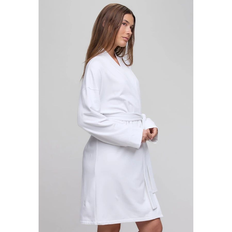 Barefoot Dreams Brushed Luxe Lounge Robe - Sea Salt