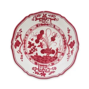 Beatriz Ball VIDA Faenza 11" Dinner Plate - White and Red